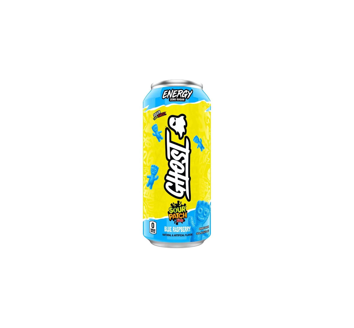 Ghost Energy Sour Patch Edition Blue Raspberry Flavor Zero Sugar 473ml