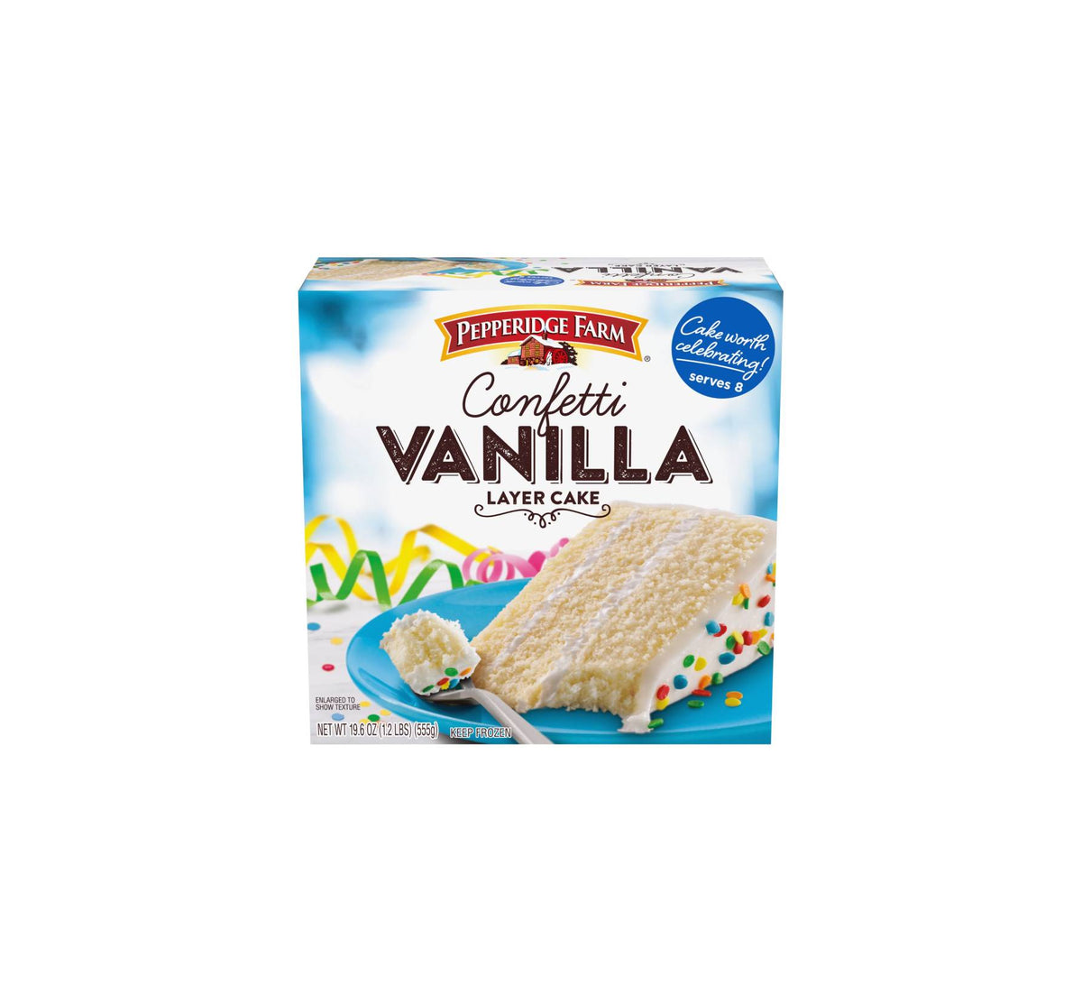 Pepperidge Farm Frozen Confetti Vanilla Layer Cake 555g La Casita Delicatessen