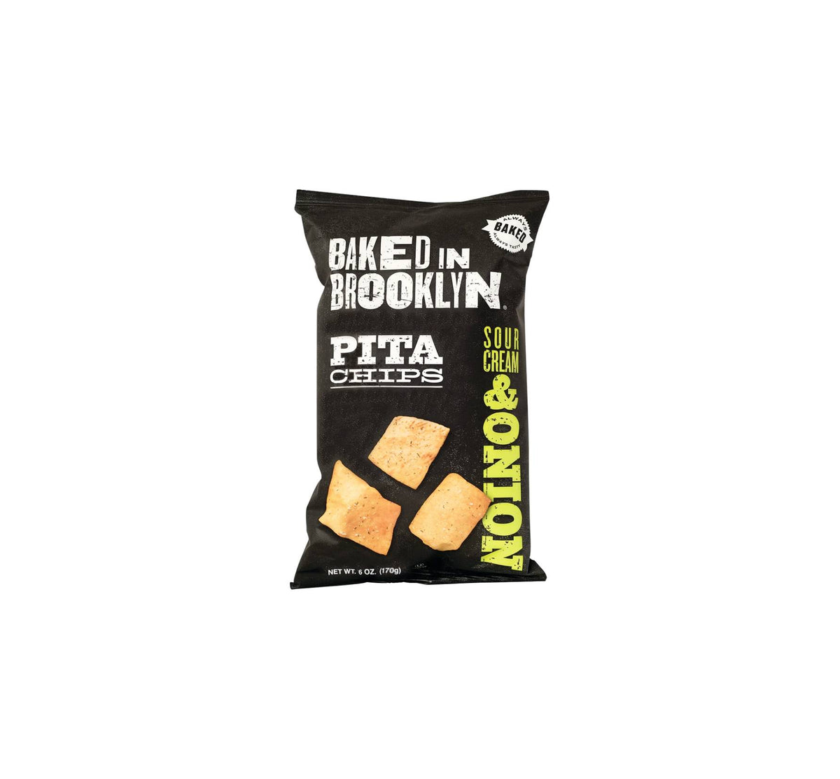 Baked In Brooklyn Pita Chips Sour Cream & Onion Flavor 170g La Casita