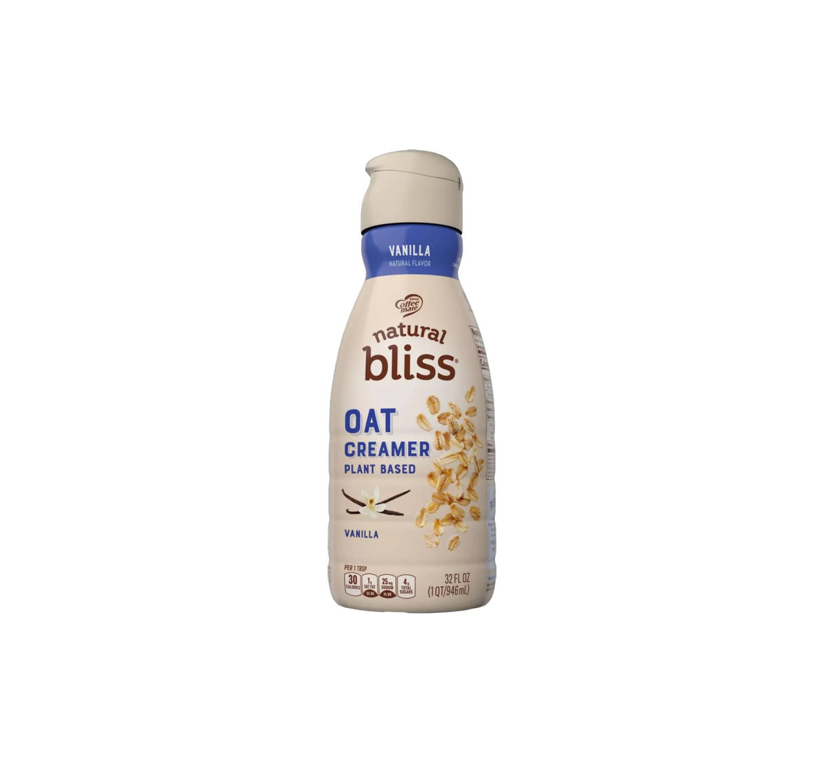 Natural Bliss Plant Based Vanilla Flavored Oat Milk Creamer 946ml La