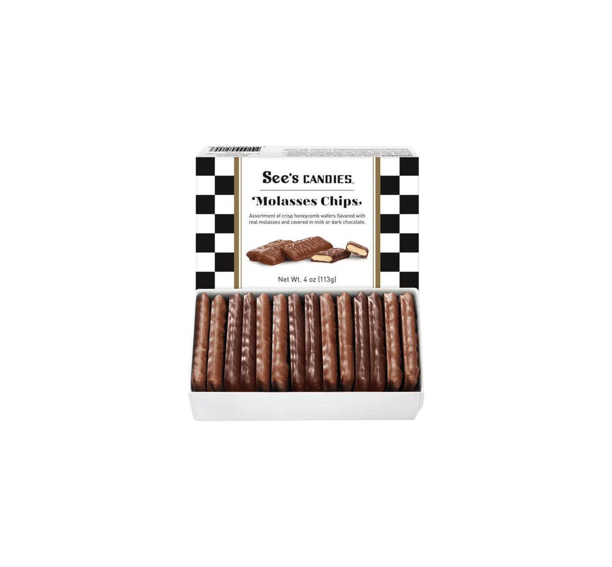See’s Candies Molasses Chips Wafers 113g La Casita Delicatessen