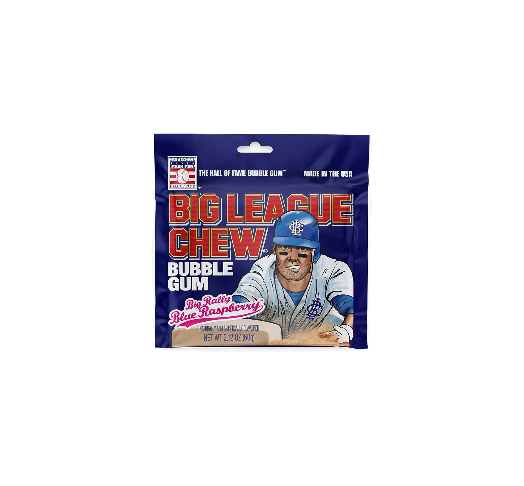 Big League Chew Big Rally Blue Raspberry Bubble Gum Flavor 60g – La ...