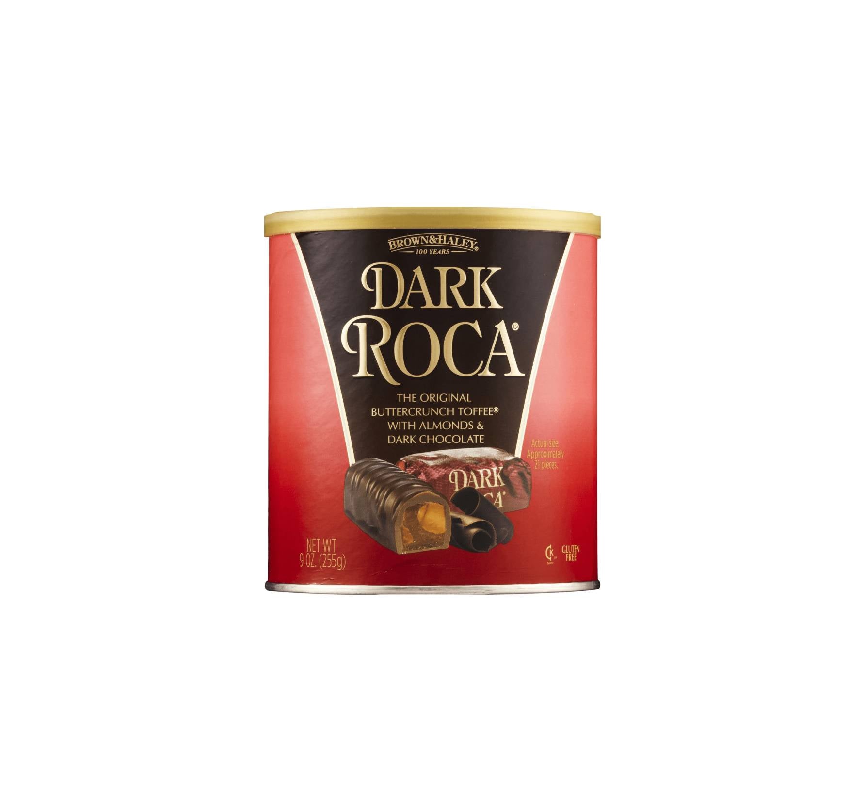 Extra Dark Roca Dark Roca Original Buttercrunch Toffee with Almonds and Dark Chocolate ...