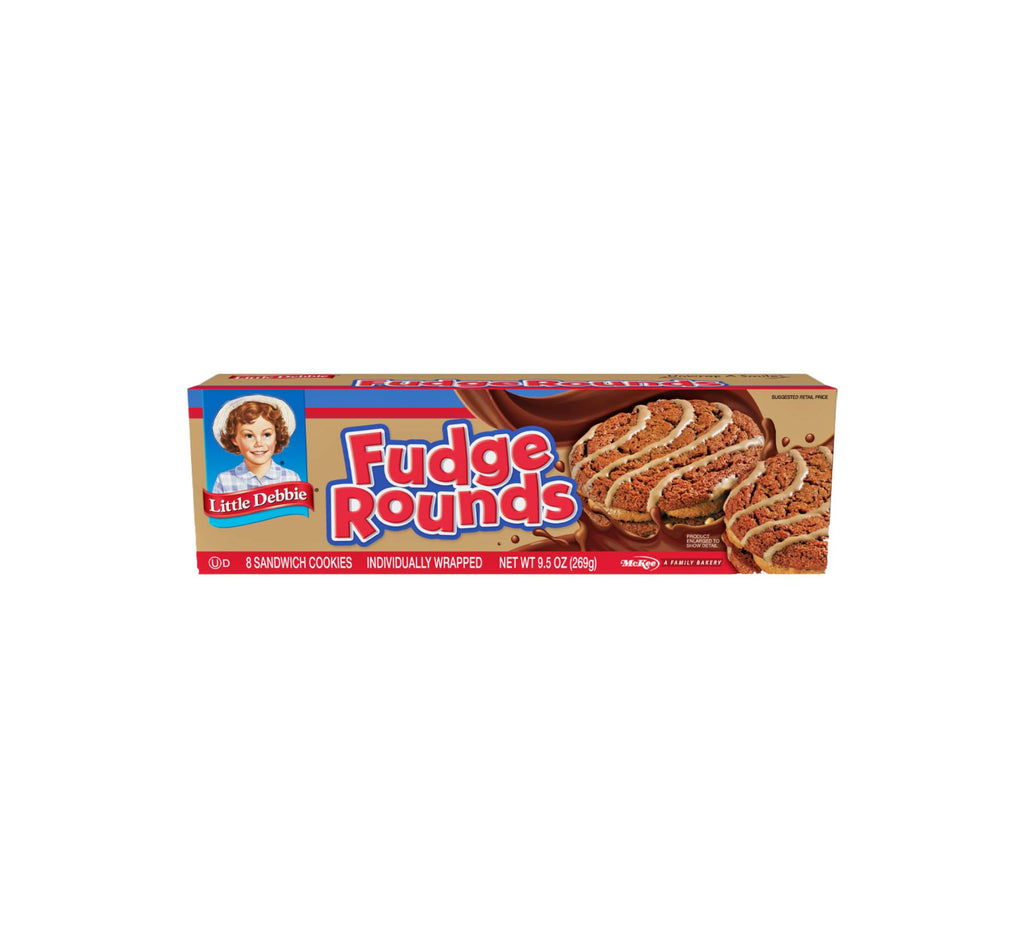 Fudge Rounds Logo Little Debbie Fudge Rounds Sandwich Cookies 269g – La Casita Delicatessen