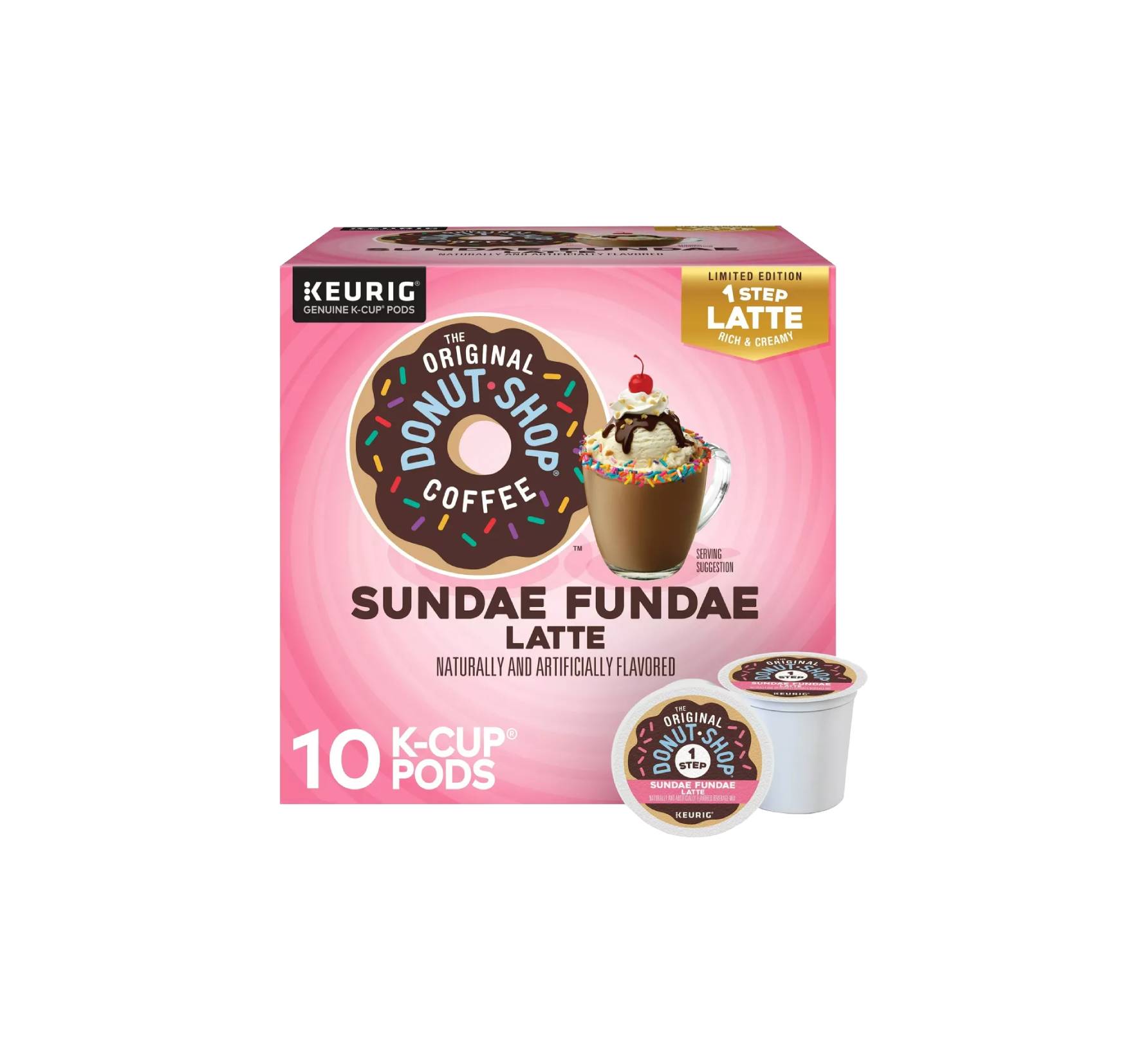 The Original Donut Shop Sundae Fundae One Step Latte Keurig Single Serve K Keurig Coffee Donut Shop Vanilla Latte K Cup The Original Donut