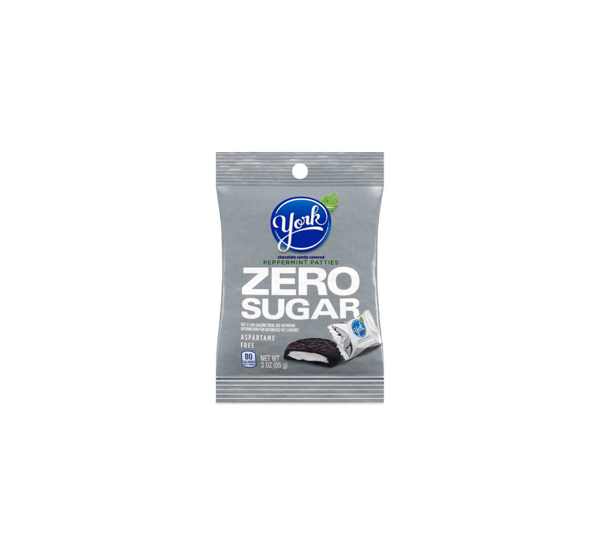 York Zero Sugar Chocolate Peppermint Flavor Patties Candy 85g – La 