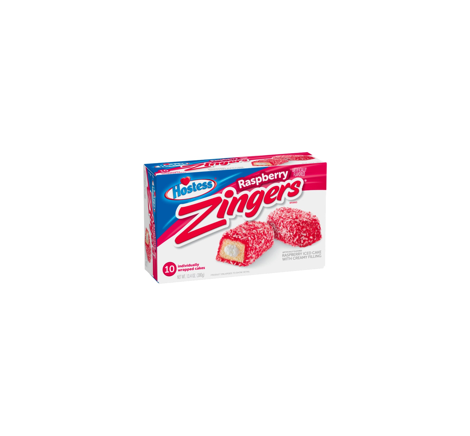 Zinges Raspberry Iced Raspberry Flavored Zingers - 10 Pack 380g – La Casita Delicatessen