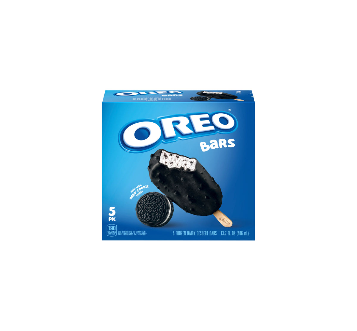 Oreo Frozen Dairy Dessert Ice Cream Bars - 5 Pack 406ml – La Casita ...