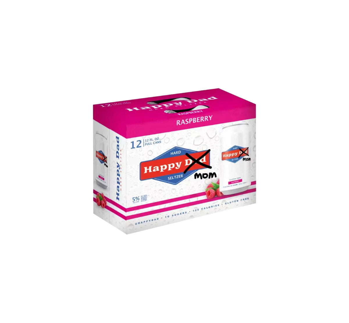 Happy Dad: Happy Mom Edition Hard Seltzer Raspberry Flavor – La Casita ...